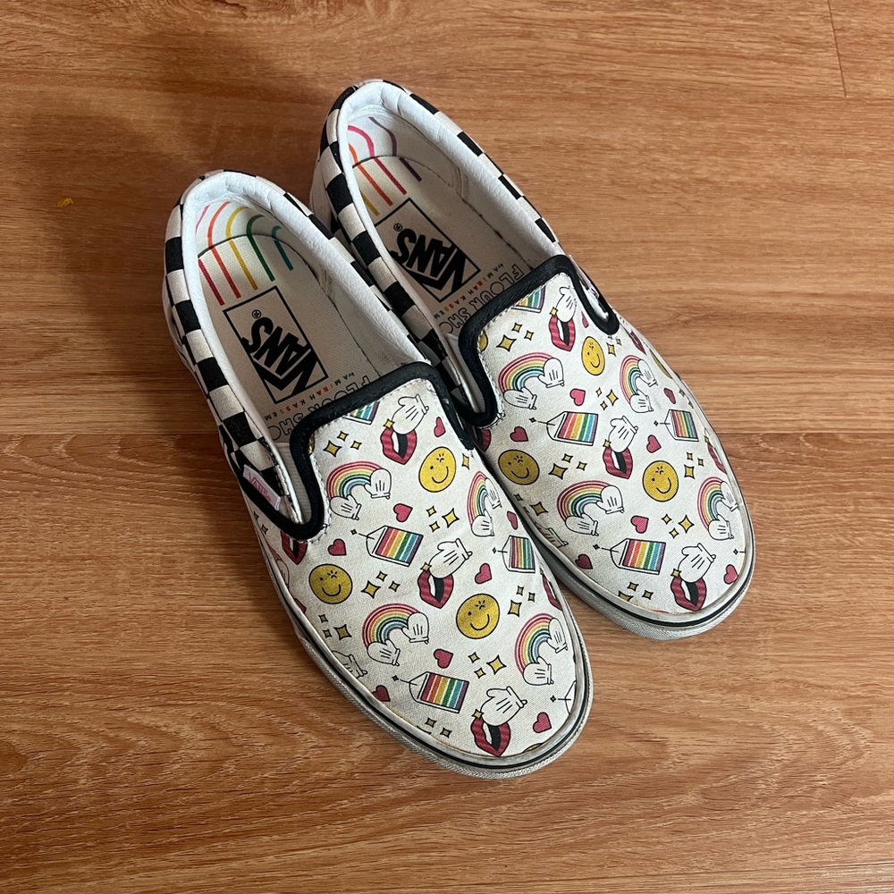 Vans X Flour Shop Slip-On Shoes